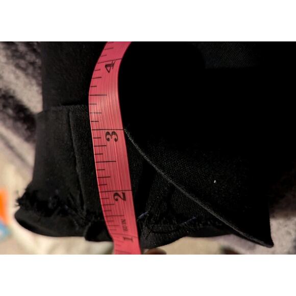 Vintage 90s Ralph Lauren Leather Trim Pants Women 6 Black Camel Tan Trousers - Picture 13 of 13